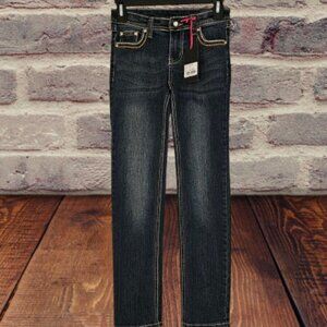 PAPER DENIM & CO GIRLS BLUE SKINNY JEANS - SIZE 10